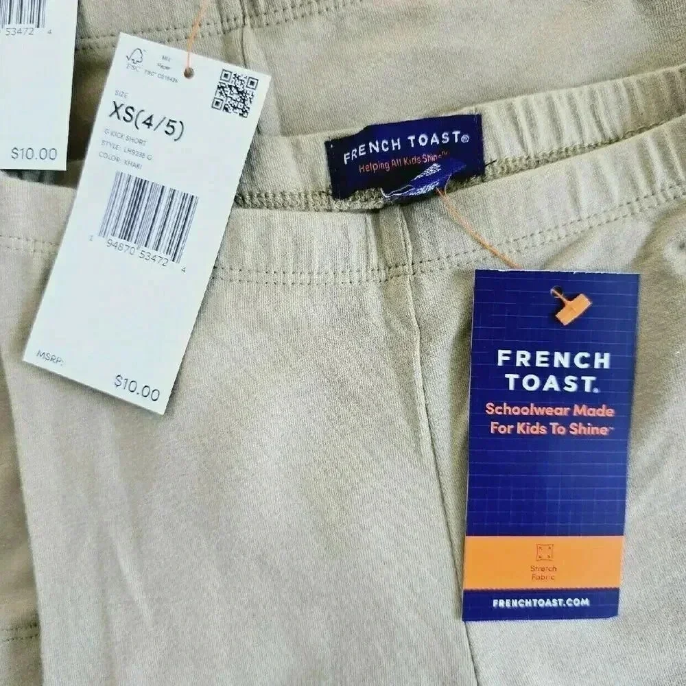 French Toast Kick Shorts | 4/5 NWT 5 Pack Back to School Uniform